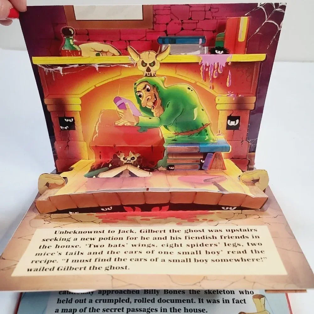 Vintage 90s 1997 Halloween Fiendiesh Friends Scary Pop Up Book